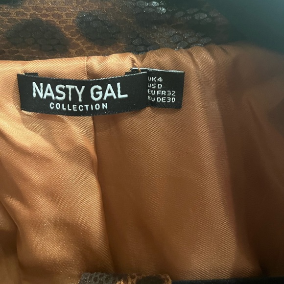 Leopard Print Women's Trench Coat - Picture 6 of 11